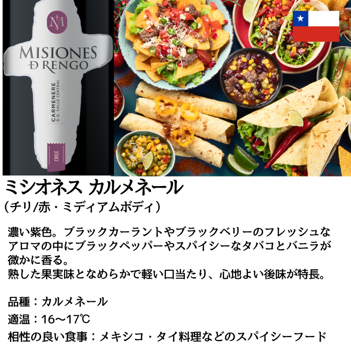 ミシオネス カルメネール 750ml