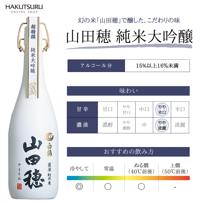 白鶴 超特撰 山田穂 純米大吟醸 720ml<化粧箱入>