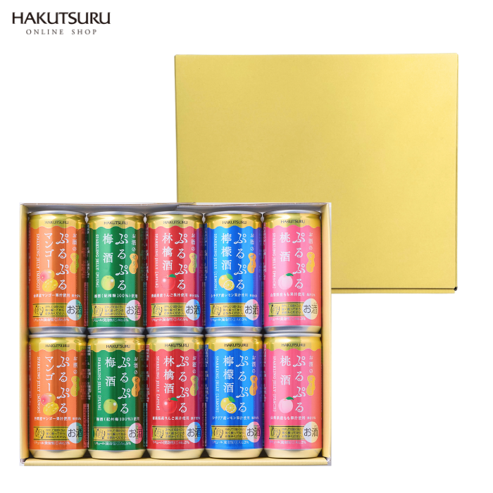 白鶴 ぷるぷる酒飲み比べ10本セット(5種類×各2本)<化粧箱入>