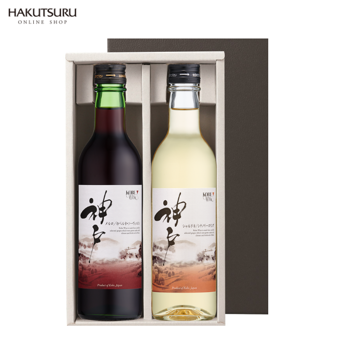 神戸ワイン 神戸 飲み比べ2本セット <化粧箱入> – 白鶴 神戸ワイン 神戸 飲み比べ2本セット <化粧箱入> – 白鶴
