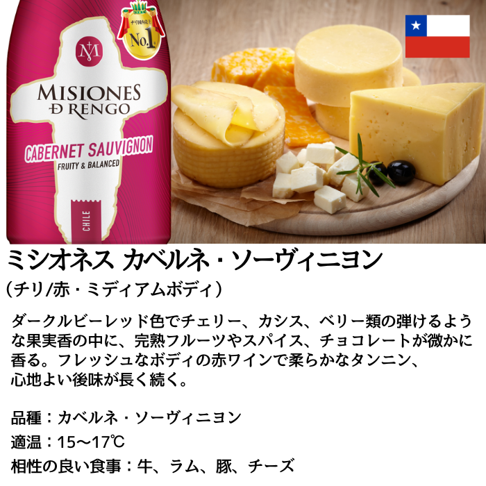 ミシオネス カベルネ・ソーヴィニヨン ボトル缶 180ml×6本