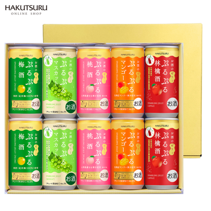 白鶴 ぷるぷる酒飲み比べ10本セット(5種類×各2本）<化粧箱入>