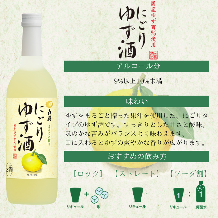 にごりフルーツ酒 飲み比べ3本セット <化粧箱入>