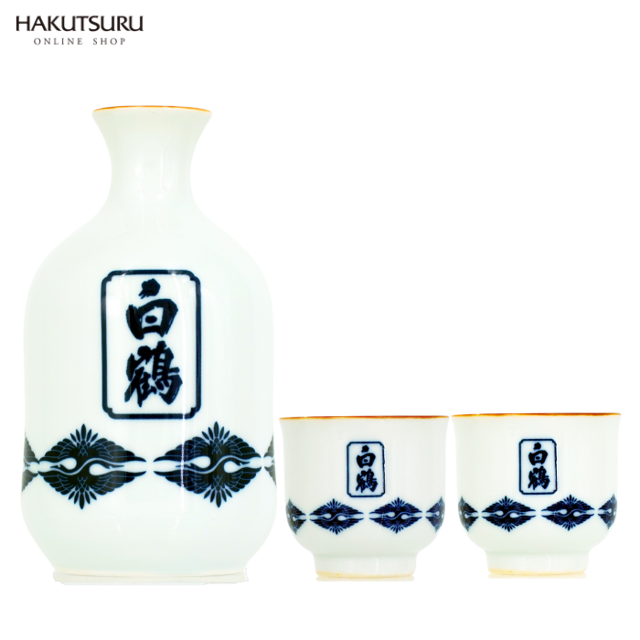 白鶴  翔雲 純米吟醸 白鶴錦と有田焼酒器セット<化粧箱入>