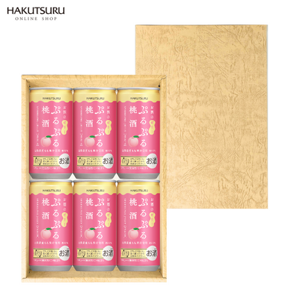 白鶴 ぷるぷる桃酒 190ml×6本<化粧箱入 >