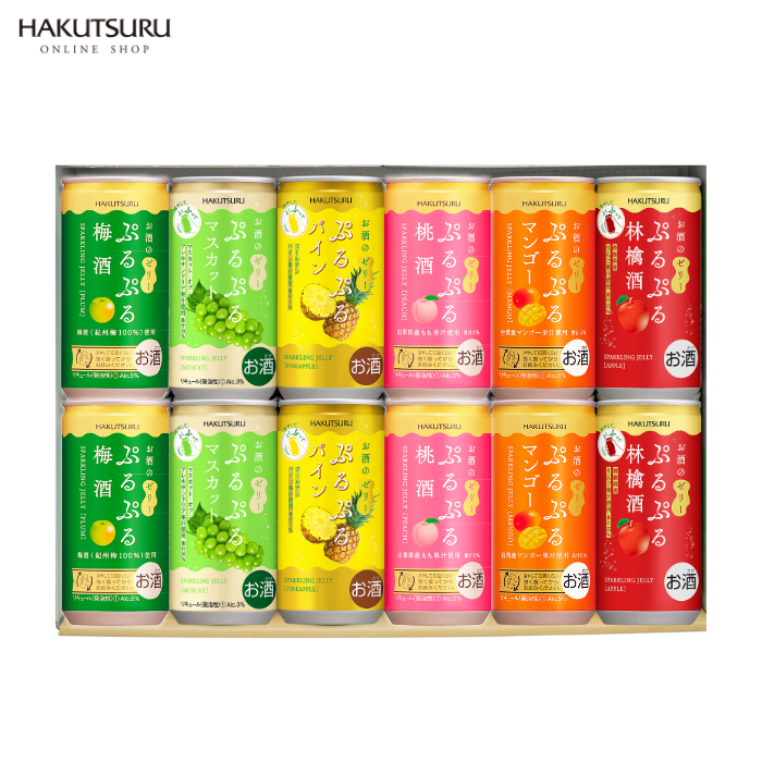 白鶴 ぷるぷる酒 飲み比べ 12本セット(6種類×各2本）<化粧箱入>