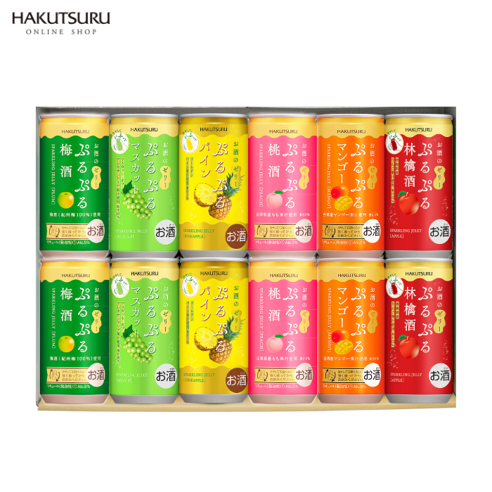 白鶴 ぷるぷる酒 飲み比べ 12本セット(6種類×各2本）<化粧箱入>